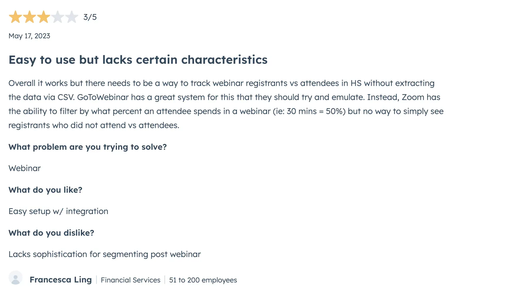 Review of Zoom's HubSpot integration