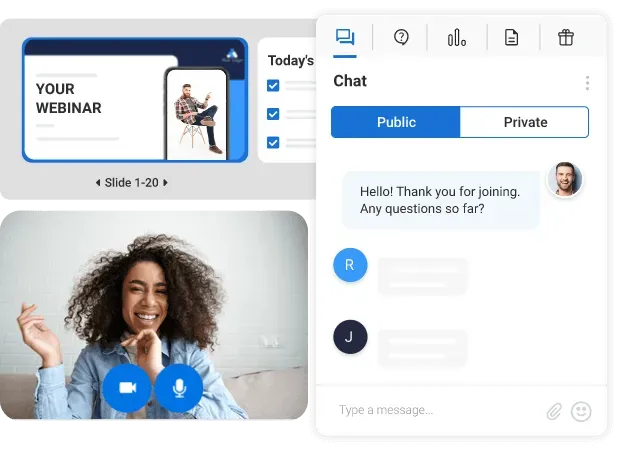WebinarNinja platform interface