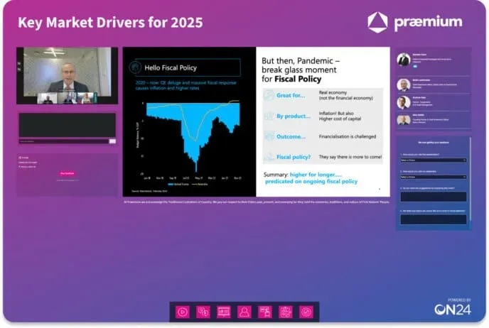 ON24 webinar platform interface