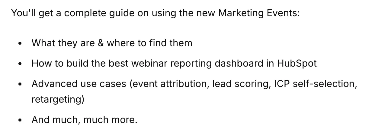 Three key take-aways people will get by attending this webinar