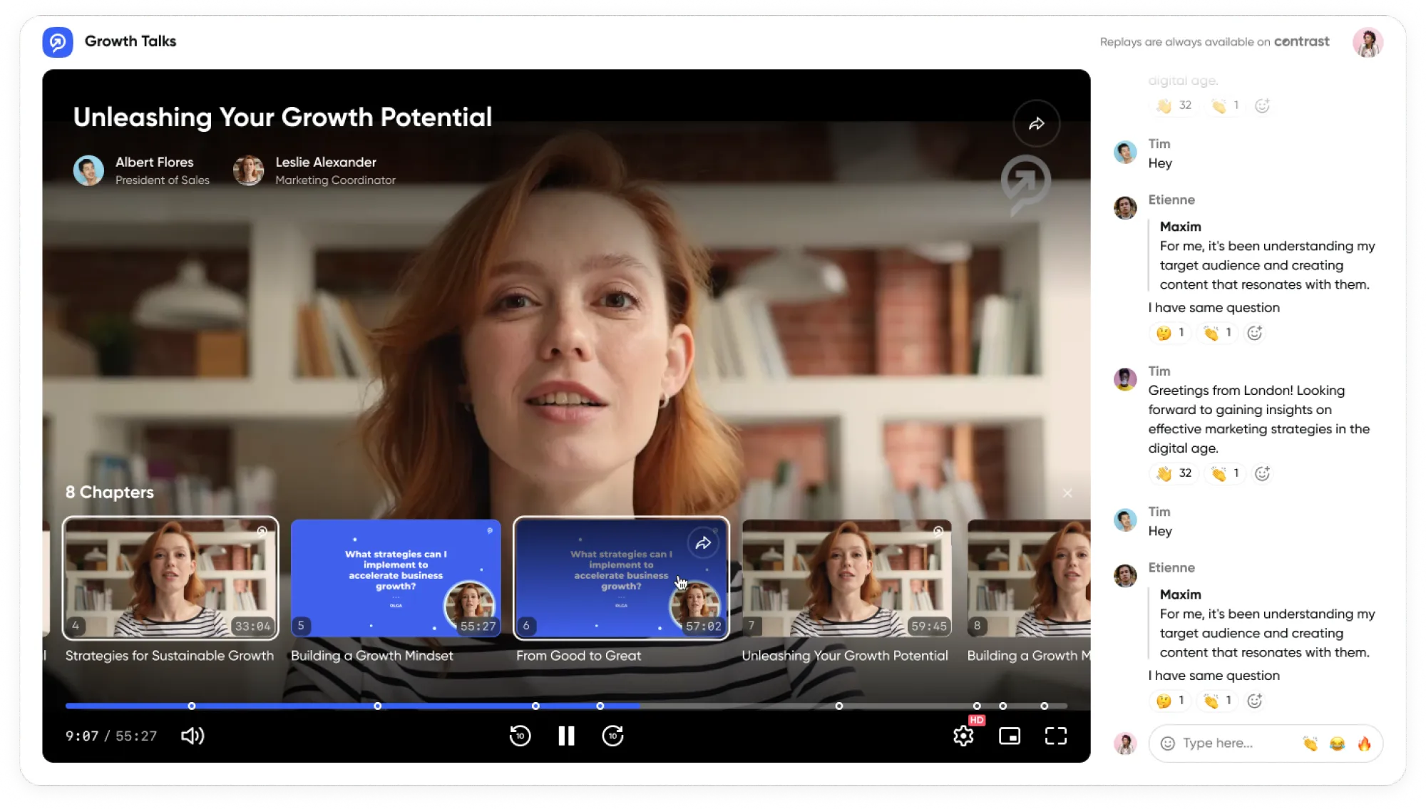 Screenshot showing the on-demand experience on Contrast