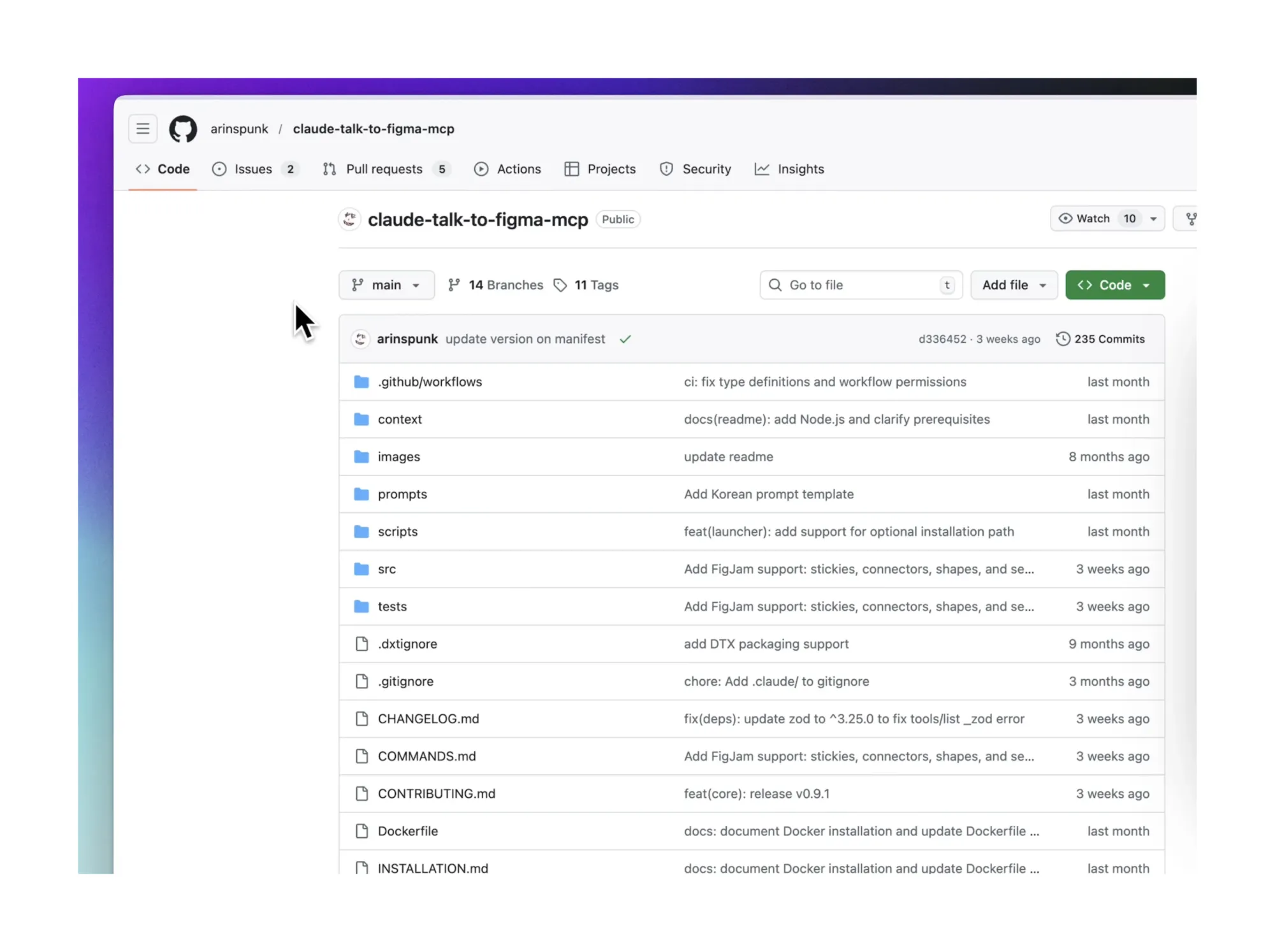 Screenshot showing how to Install Claude to Figma MCP