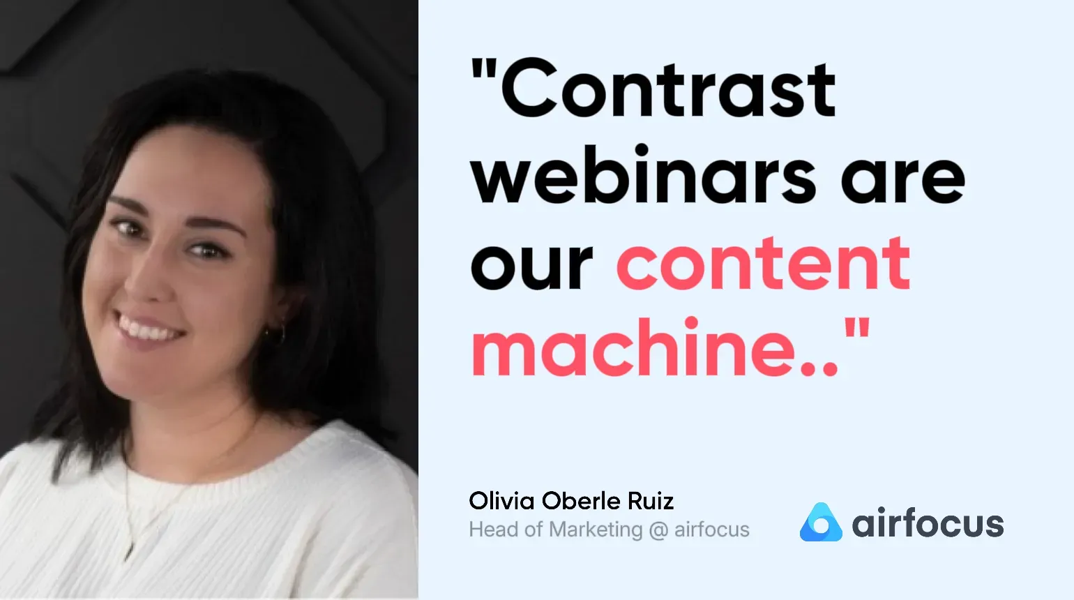 Case study on how airfocus made webinars their content machine