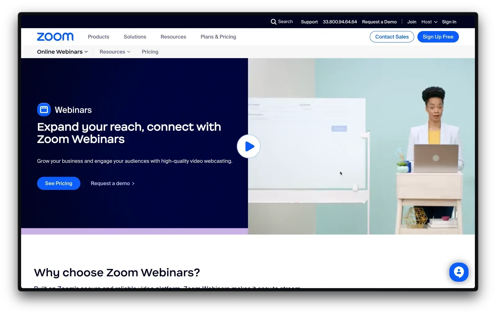 Screenshot showing Zoom Webinar HubSpot integration