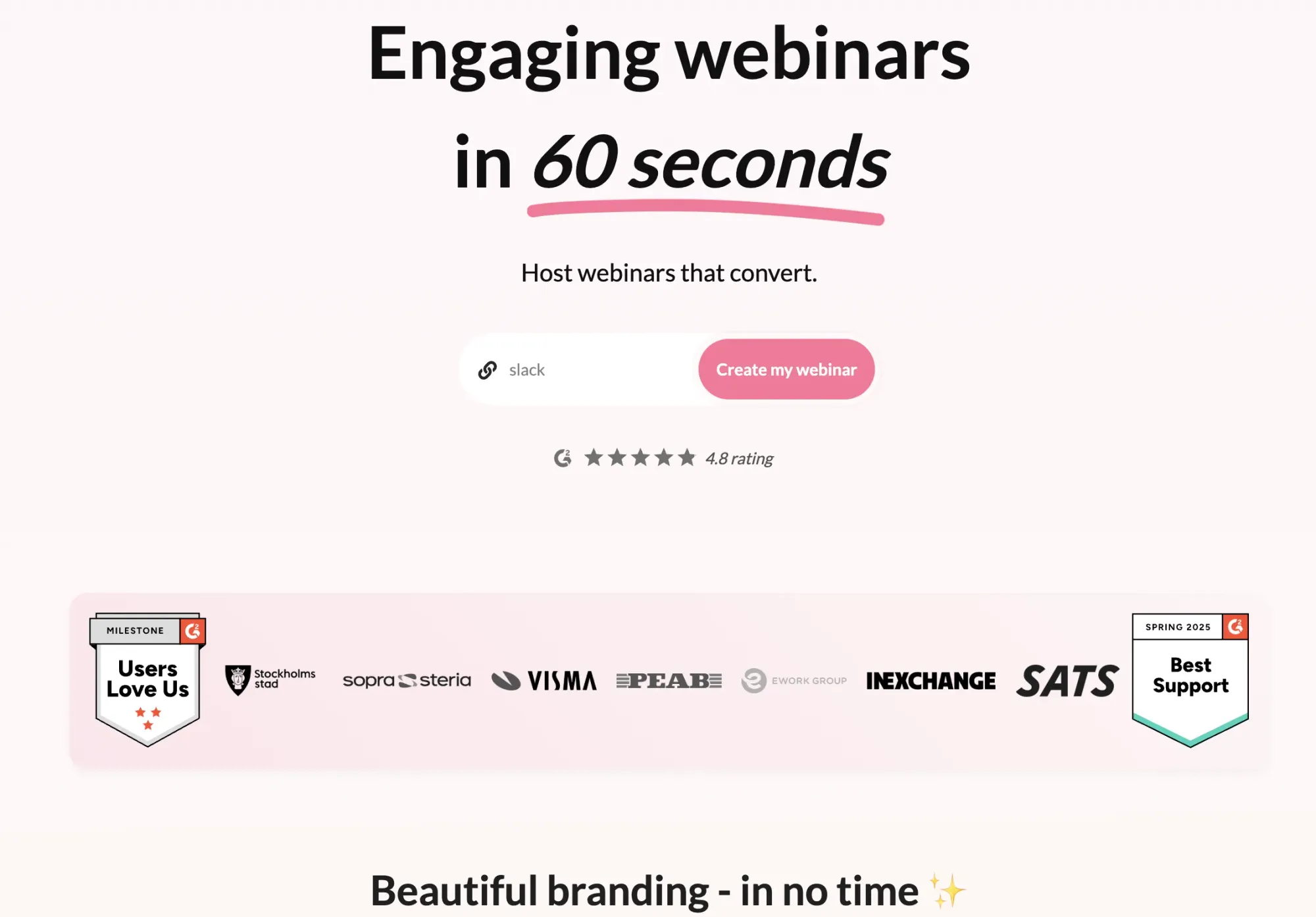 Screenshot of Univid's homepage