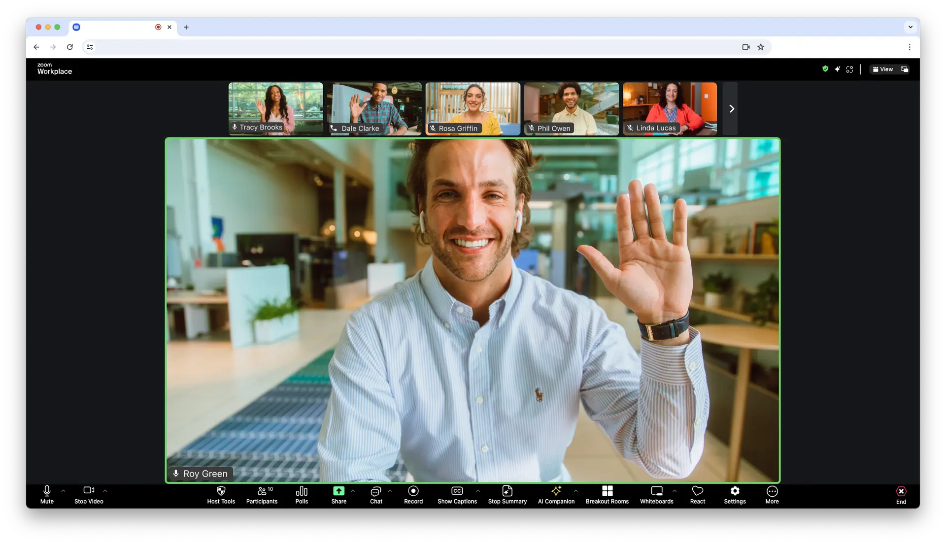 Product screenshot of a Zoom Meeting