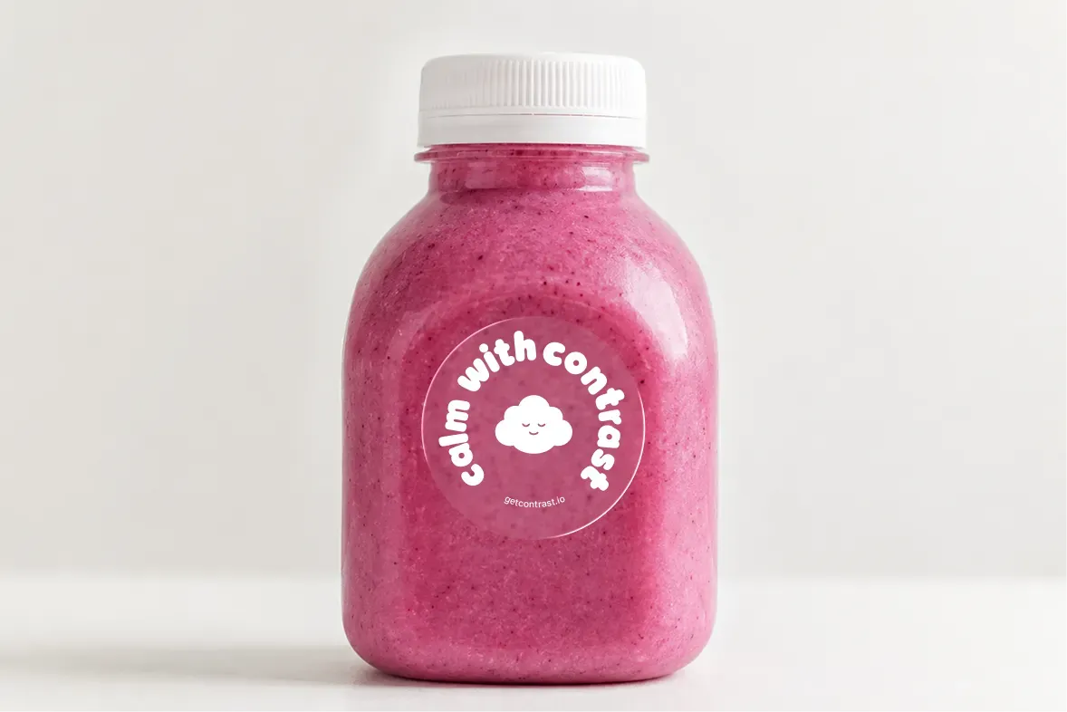 Photo of a branded smoothie