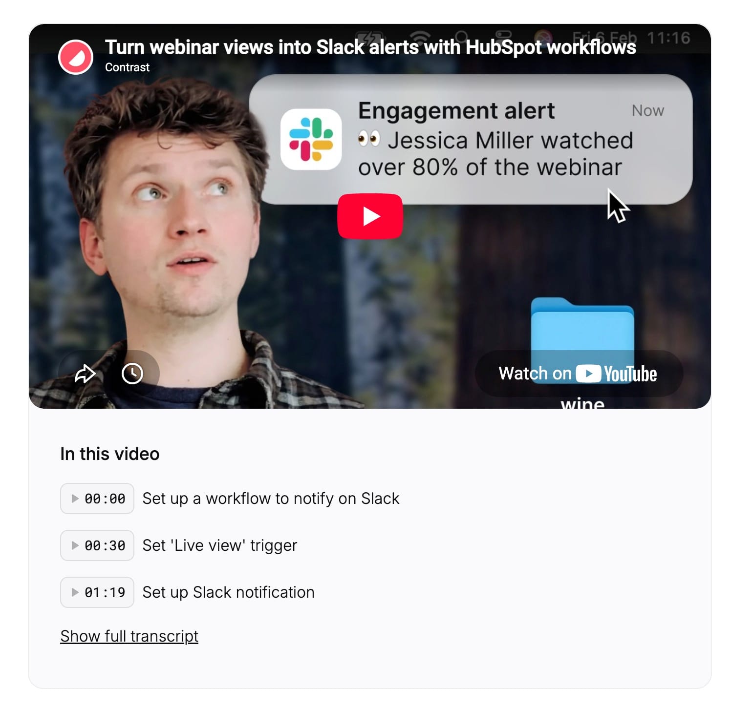 Mini-guide tutorial on how to use Engagement Data to trigger actions in HubSpot