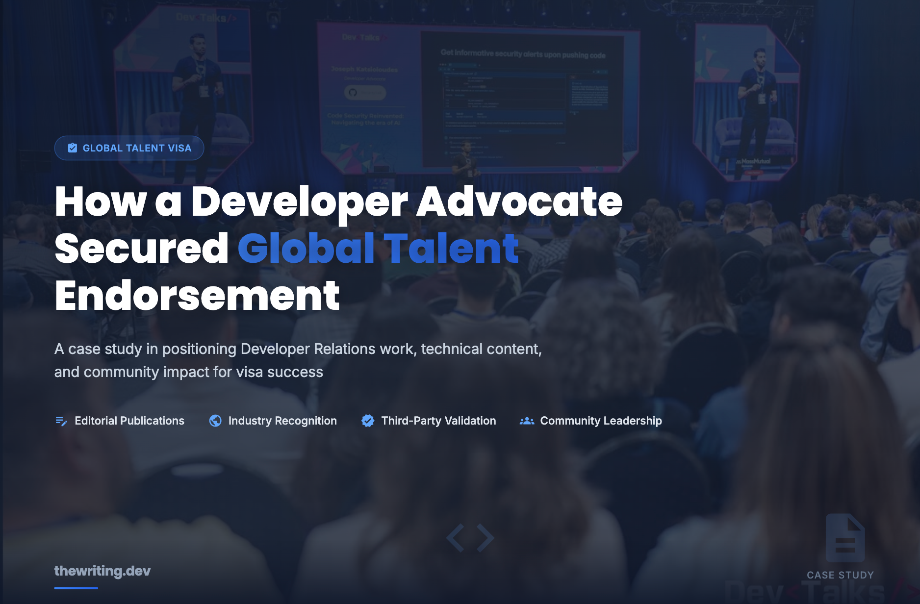 From Meetups and Articles to securing the Global Talent Visa