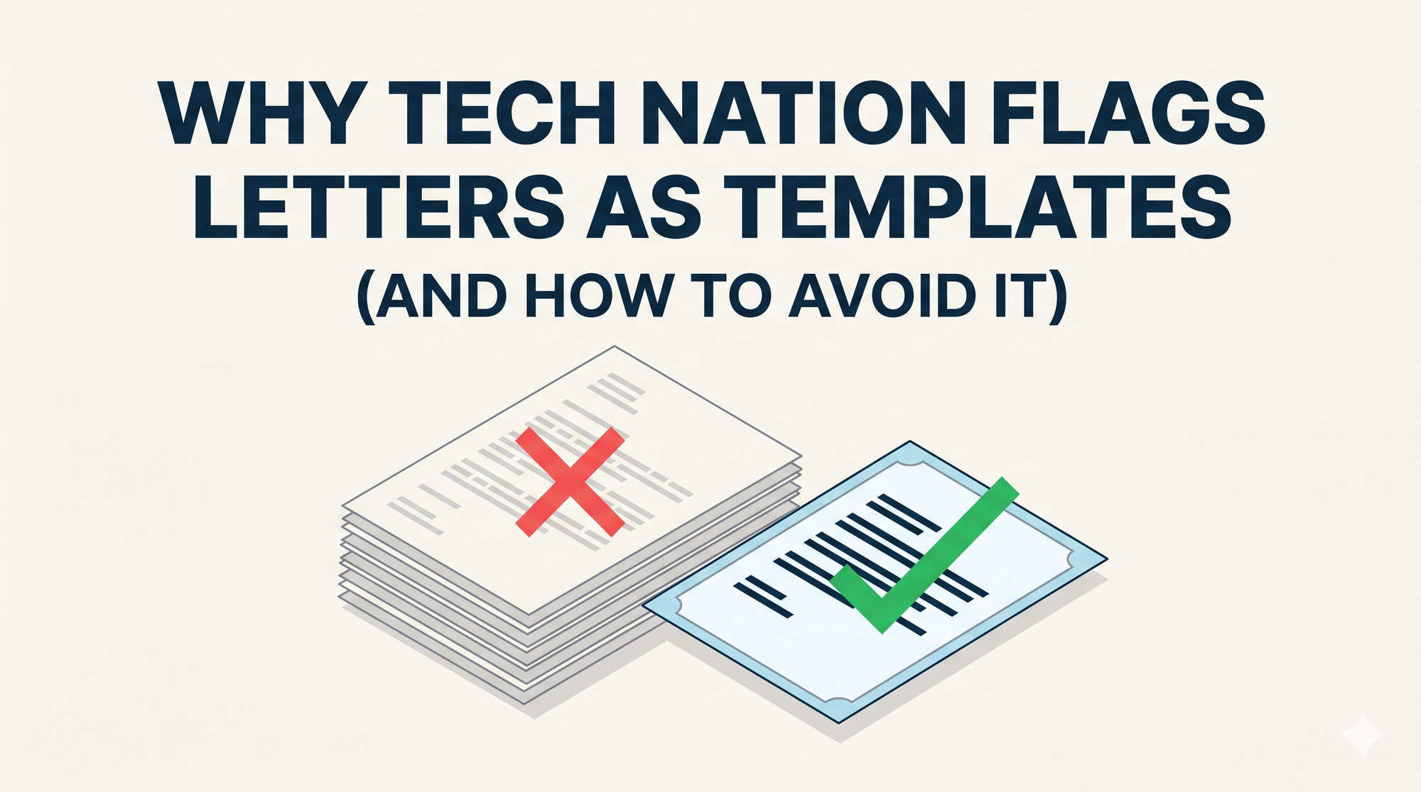 Why Tech Nation Flags Letters as Templates