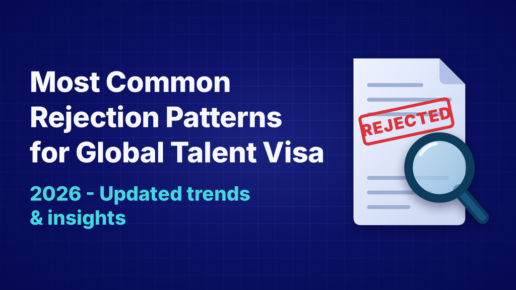 Global Talent Visa rejection patterns in 2026