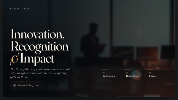 Innovation, Recognition and Impact - The Three Pillars of Evaluation Success