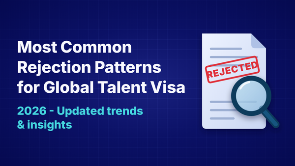 Global Talent Visa rejection patterns in 2026
