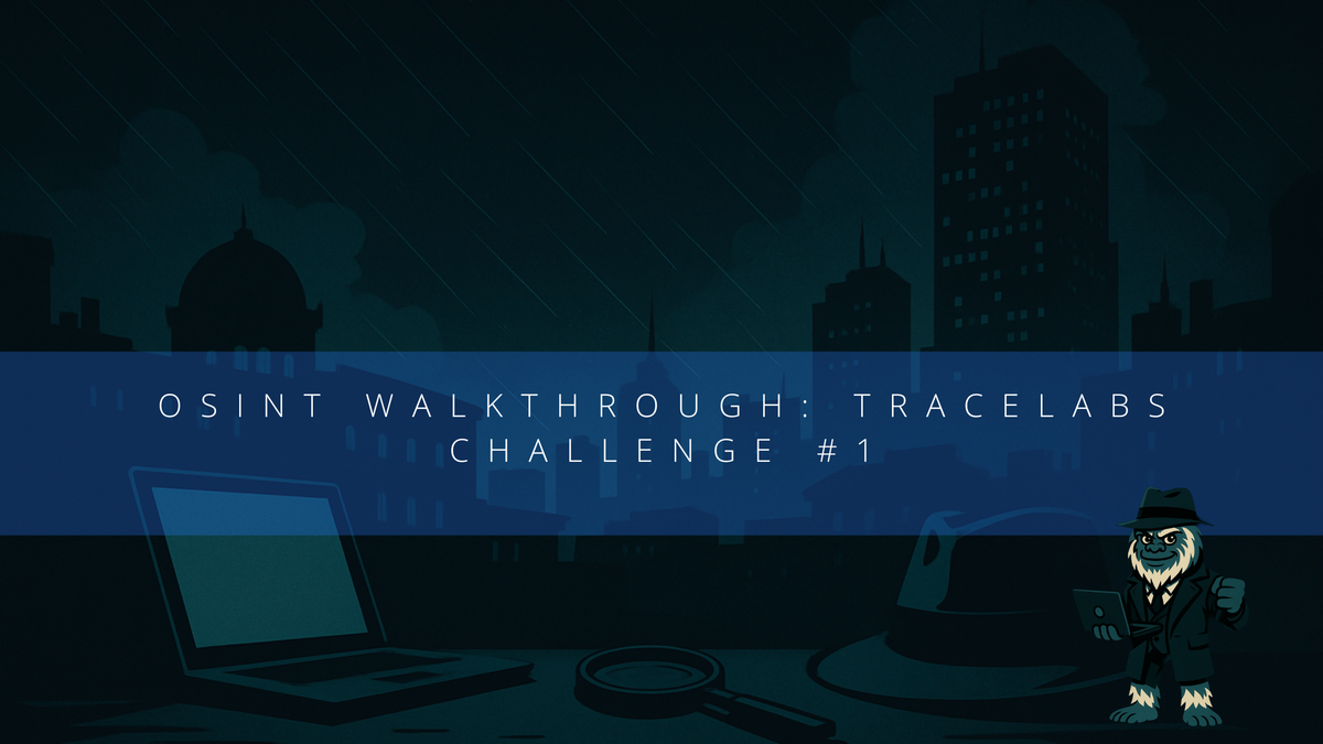 Tracelabs Challenge 1 Walkthrough