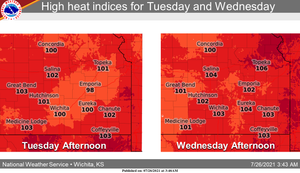 Heat For Tuesday & Wednesday