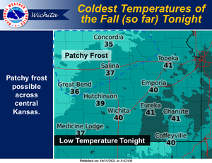 Coldest Temps Of Fall (so far) Tonight