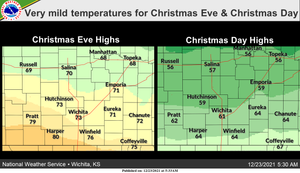 High Near 60 On Christmas