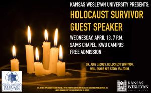 KWU to Welcome Holocaust Survivor for April 13 Presentation