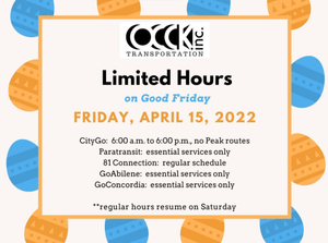 OCCK Good Friday Hours