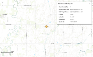 Thursday 3.0 Earthquake