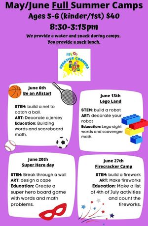 Kids Creative Corners Summer Camps