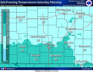 Sub Freezing Temps Expected Saturday Morning