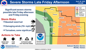 Severe Storms Late Friday Afternoon