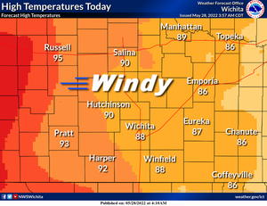 Windy & Warm Today