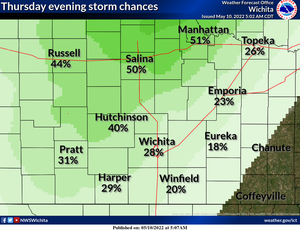 Chance For Storms Thursday Evening