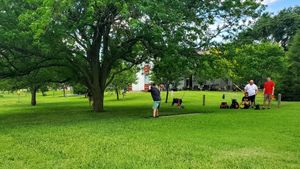 Players Gather in Lakewood Park for Disc Golf Tournament