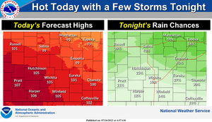 Hot Today With Storms Possible Tonight