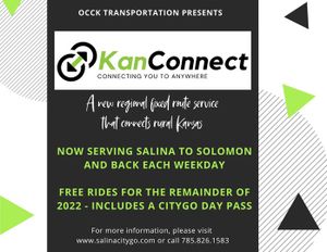 OCCK Transportation Announces Re-Launch of KanConnect Regional Route