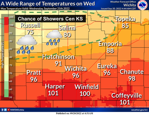 Chance Of Showers Wednesday