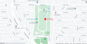 Grass Fire in Sunset Park