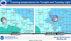 Freezing Temps Tonight & Tuesday Night