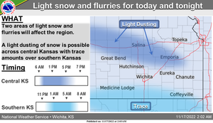 Light Snow Possible Today/Tonight