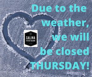 Salina Emergency Aid Food Bank Weather Announcement