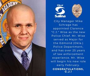 City Manager Introduces Police Chief Wise