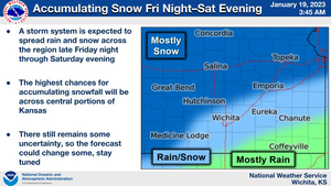 Accumulating Snow Friday Night - Saturday Evening