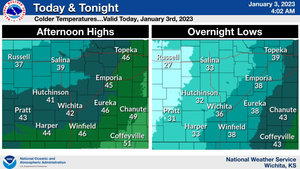 Cooler Temperatures Today & Tonight