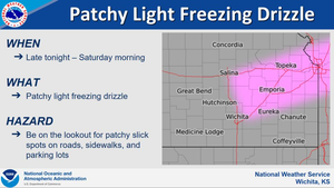 Freezing Drizzle Possible Saturday Morning
