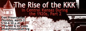 The KKK in Central Kansas During the 1920s: Part 2