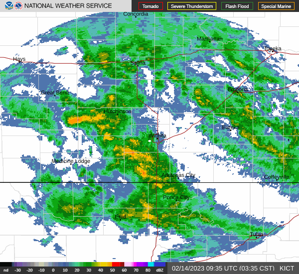 Widespread Showers