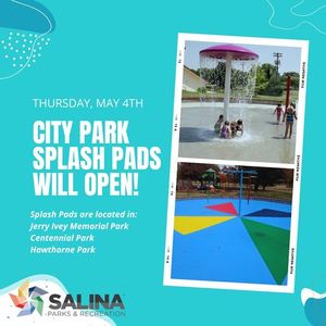 Splash Pads Open Tomorrow