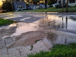 Water Main Break in Central Salina