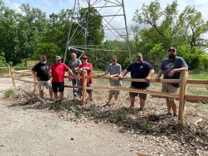 Pestinger Distributing Assists in Fence Construction & Fisheries Conservation Efforts at Lakewood Park