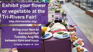 Exhibit Your flowers & Vegetables at the Fair