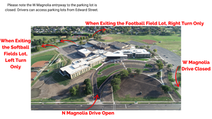 Temporary Changes at South High School Parking Lots