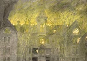 Fire Destroys Normal University in 1904