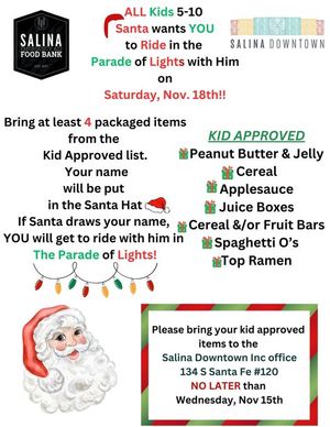 Join the Parade of Lights & Help Out the Food Bank